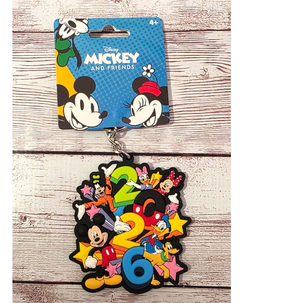 2026 Disney Mickey and Gang Soft PVC Bag Clip Keychain